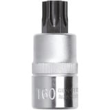 GEDORE Punta de destornillador de vaso hexagonal rojo, 1/2", Llave de tubo cromado