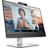 HP E24m G4 FHD USB-C Conferencing Monitor, Monitor LED negro/Plateado, 60,5 cm (23.8"), 1920 x 1080 Pixeles, Full HD, LCD, 5 ms, Negro, Plata