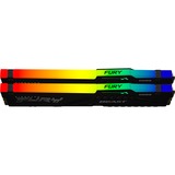 Kingston FURY FURY Beast RGB módulo de memoria 32 GB 2 x 16 GB DDR5 5600 MHz, Memoria RAM negro, 32 GB, 2 x 16 GB, DDR5, 5600 MHz, 288-pin DIMM