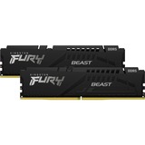 Kingston FURY FURY Beast módulo de memoria 32 GB 2 x 16 GB DDR5 5200 MHz, Memoria RAM negro, 32 GB, 2 x 16 GB, DDR5, 5200 MHz, 288-pin DIMM