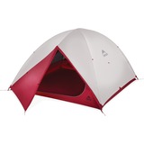 MSR Zoic 4 Gray, Tienda de campaña gris claro/Rojo