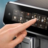 Philips Serie 3300 Solución de leche LatteGo EP3347/90 Cafetera Espresso automática Silent Brew, 6 bebidas, Superautomática negro/Cromado, 6 bebidas, Máquina espresso, 1,8 L, Granos de café, Molinillo integrado, 1500 W