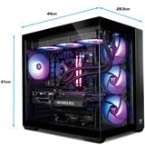 Thermaltake FTW RTX 5070 Ti Black, Gaming-PC negro/Transparente