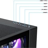 Thermaltake FTW RTX 5070 Ti Black, Gaming-PC negro/Transparente