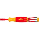 Wiha Destornillador con cargador de puntas LiftUp electric rojo/Amarillo