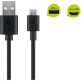 goobay 46800 cable USB 1 m USB 2.0 USB A USB B Negro negro, 1 m, USB A, USB B, USB 2.0, 480 Mbit/s, Negro