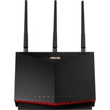 ASUS 4G-AC86U router inalámbrico Gigabit Ethernet Doble banda (2,4 GHz / 5 GHz) Negro, Router WIRELESS LTE negro/Rojo, Wi-Fi 5 (802.11ac), Doble banda (2,4 GHz / 5 GHz), Ethernet, 3G, Negro, Router de sobremesa
