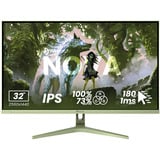 Arozzi AZ-NO-32T2K180, Monitor de gaming verde