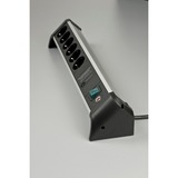 Brennenstuhl 1391020600, Regleta negro/Aluminio