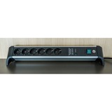 Brennenstuhl 1391020600, Regleta negro/Aluminio