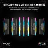 Corsair DIMM 128 GB DDR5-5600 (4x 32 GB) Quad-Kit, Memoria RAM negro