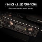 Corsair MP700 PRO SE Hydro X 4 TB, Unidad de estado sólido negro