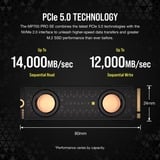 Corsair MP700 PRO SE Hydro X 4 TB, Unidad de estado sólido negro