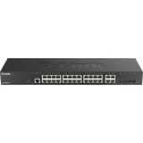 D-Link DGS-2000-28 switch Gestionado L2/L3 Gigabit Ethernet (10/100/1000) 1U Negro, Interruptor/Conmutador Gestionado, L2/L3, Gigabit Ethernet (10/100/1000), Bidireccional completo (Full duplex), Montaje en rack, 1U