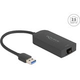 DeLOCK Adaptador USB Tipo-A a 2,5 Gigabit, Adaptador de red negro