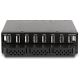 DeLOCK Marco intercambiable de 5,25″ para 8 x M.2 NVMe SSD con Slim SAS SFF-8654, Chasis intercambiable 