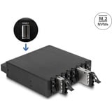 DeLOCK Marco intercambiable de 5,25″ para 8 x M.2 NVMe SSD con Slim SAS SFF-8654, Chasis intercambiable 