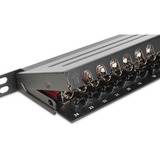 Digitus Panel de parcheo de alta densidad Clase EA CAT 6A, 24 puertos, Patch Panel negro