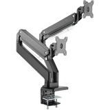 Digitus Soporte universal doble para monitor, Soporte de monitor negro
