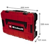 EINHELL Maletín de sistema E-Case S-F incl. espuma de rejilla, Caja de herramientas negro/Rojo