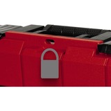 EINHELL Maletín de sistema E-Case S-F incl. espuma de rejilla, Caja de herramientas negro/Rojo