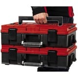EINHELL Maletín de sistema E-Case S-F incl. espuma de rejilla, Caja de herramientas negro/Rojo