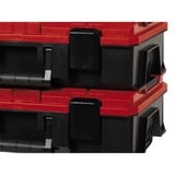 EINHELL Maletín de sistema E-Case S-F incl. espuma de rejilla, Caja de herramientas negro/Rojo