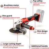 EINHELL TE-AG 18/150 Li BL - Solo, Amoladora angular rojo/Negro