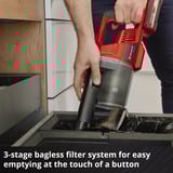 EINHELL TE-SV 18 Li (1x 4,0), Aspirador vertical rojo/Negro