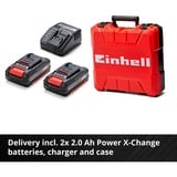 EINHELL Taladro atornillador percutor profesional a batería TP-CD 18/50 Li-i BL, 18Volt, Martillo atornillador rojo/Negro