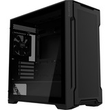GIGABYTE C102 GLASS Midi Tower Negro, Cajas de torre negro, Midi Tower, PC, Negro, micro ATX, Mini-ITX, Vidrio, Plástico, Acero, Juego