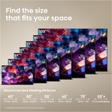 Hisense 65E7S PRO Televisor Hi-QLED, TV QLED negro/Gris oscuro