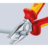 KNIPEX KP-0306180 Alicates, Alicates combi rojo/Amarillo, Rojo/Amarillo, 18 cm, 264 g