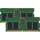 Kingston ValueRAM KVR48S40BS6K2-16 módulo de memoria 16 GB 2 x 8 GB DDR5 4800 MHz, Memoria RAM verde, 16 GB, 2 x 8 GB, DDR5, 4800 MHz, 262-pin SO-DIMM