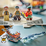 LEGO Jurassic World Ataque del Mosasaurio al barco, Juegos de construcción Juego de construcción, 7 año(s), Plástico, 703 pieza(s), 1,07 kg