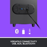 Logitech Z407 conjunto de altavoces 40 W Universal Grafito 2.1 canales 10 W Bluetooth, Altavoces de PC negro, 2.1 canales, 40 W, Universal, Grafito, 80 W, Inalámbrico