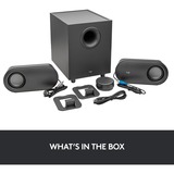 Logitech Z407 conjunto de altavoces 40 W Universal Grafito 2.1 canales 10 W Bluetooth, Altavoces de PC negro, 2.1 canales, 40 W, Universal, Grafito, 80 W, Inalámbrico