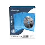 MediaRange BOX38 funda para discos ópticos Estuche de plástico para Blu-ray 1 discos Azul, Funda protectora Estuche de plástico para Blu-ray, 1 discos, Azul, Plástico, 120 mm, 134 mm, Minorista