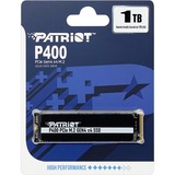 Patriot P400 M.2 1000 GB PCI Express 4.0 NVMe, Unidad de estado sólido negro/blanco, 1000 GB, M.2