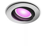 Philips Hue White & Color Ambiance Centura Foco Empotrable, Luz de LED plateado