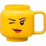 Room Copenhagen Taza de cerámica LEGO Winking Girl, grande amarillo