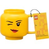 Room Copenhagen Taza de cerámica LEGO Winking Girl, grande amarillo