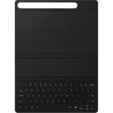 Samsung EF-DX720 QWERTZ Alemán Pogo pin Negro, Funda para tablet negro, QWERTZ, Alemán, Touchpad, Samsung, Galaxy Tab S9, Galaxy Tab S9 FE, Negro