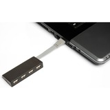 Targus 4-Port USB Hub, Hub USB USB 2.0, USB 2.0, 480 Mbit/s, Negro, Plástico, China