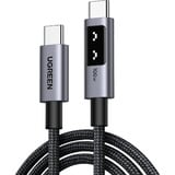 UGREEN 35501 cable USB 1 m USB C Negro negro/Gris, 1 m, USB C, USB C, Negro
