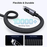 UGREEN 35501 cable USB 1 m USB C Negro negro/Gris, 1 m, USB C, USB C, Negro