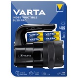 Varta INDESTRUCTIBLE BL20 PRO Negro Linterna de mano LED, Luz de LED negro, Linterna de mano, Negro, 4 m, IP54, LED, 6 W