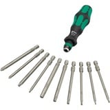 Wera 9532 Juego de taller para remachado de cadenas, 20 piezas, Kit de herramientas negro/Verde