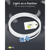 goobay Cable de parche ultraflexible Cat.6a slim, U/UTP blanco