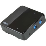 ATEN Switch de periféricos USB 3.2 Gen1 de 2 x 4 puertos 5000 Gbit/s, Negro, Plástico, 0 - 40 °C, -20 - 60 °C, 0 - 80%